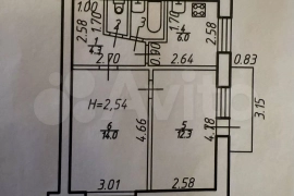 2-к. квартира, 43 м², 3/5 эт.